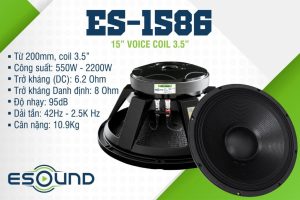 Loa bass rời Esound ES-1586, bass 40 4 tấc coil 86, cs 550w