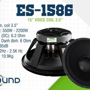 Loa bass rời Esound ES-1586, bass 40 4 tấc coil 86, cs 550w